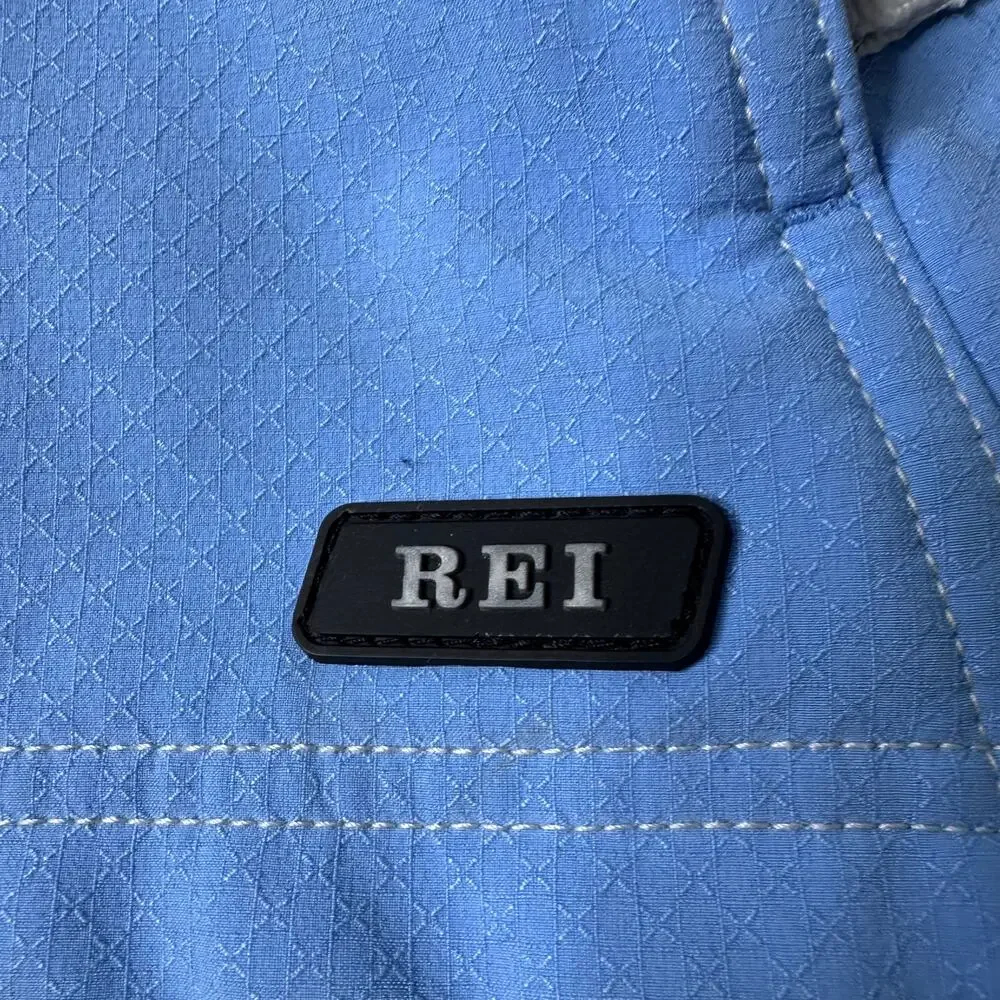 REI Girls Softshell Jacket Blue XS 4/5 Windbreaker Fleece Lined